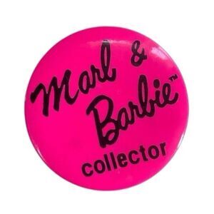 Rare VINTAGE 90s Marl & Barbie collector pin B htf Barbie’s